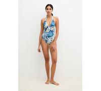 Bikini-Hose MARC O'POLO "Bohemian Leaf AOP", Damen, Gr. L, N-Gr, multi colour print, Obermaterial: 84% Polyamid, 16% Elasthan, Badehosen Bikini-Hose (34811437-L) multi colour print