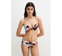Bikini-Hose MARC O'POLO "Breezy Leaf AOP", Damen, Gr. M (40), N-Gr, breezy leaf print, Obermaterial: 84% Polyamid, 16% Elasthan, Badehosen Bikini-Hose (30689238-M) breezy leaf print