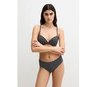 Bikini-Hose MARC O'POLO "Palm Geo Print", Damen, Gr. XS (34), N-Gr, schwarz geo print, Obermaterial: 84% Polyamid, 16% Elasthan, Badehosen Bikini-Hose (35040459-XS)