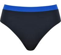 Bikini-Hose NATURANA "Beautiful Beaches", Damen, Gr. 44, N-Gr, schwarz, Elasthan, Polyamid, unifarben mit Farbeinsatz, Badehosen Bikini-Hose, flexibler Bund, kein Einschneiden, elastisch, kombinierbar