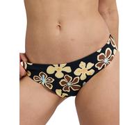 Bikini-Hose ROXY "Fearless Flow Classic", Damen, Gr. L, US-Größen, bunt (anthrazit nostalgic feels ful), Obermaterial: 85% Microfaser, 15% Elasthan., Badehosen Bikini-Hose (62269231-L) anthrazit nosta