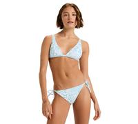 Bikini-Hose ROXY "Flowers Wave Bikini Ts", Damen, Gr. XL, US-Größen, blau (sky blau surfenirs), 85% Nylon, 15% Elasthan, Badehosen Bikini-Hose (46597539-XL)
