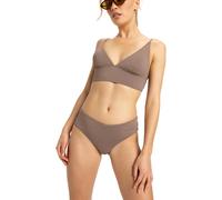 Bikini-Hose ROXY "Lasca", Damen, Gr. S, US-Größen, grau (deep taupe), Obermaterial: 78% Nylon, 9% Nylon, 7, 00% Metall, 6, 00% Elasthan;, Badehosen Bikini-Hose (10713465-S) deep taupe