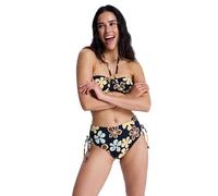 Bikini-Hose ROXY "Nostalgic Feel", Damen, Gr. S, US-Größen, anthrazit nostalgic feels ful, Obermaterial: 85% Polyester, 15% Elasthan;, Badehosen Bikini-Hose (86593840-S)