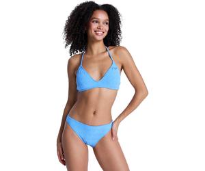Bikini-Hose ROXY "Paradise Wave Moderate", Damen, Gr. L, blau (silber lake blau make a splash), Obermaterial: 92% Polyester, 8% Elasthan., Badehosen Bikini-Hose (24738233-L) silber lake blau make a sp