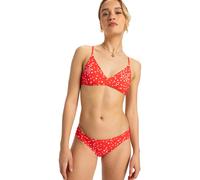 Bikini-Hose ROXY "Pt Beach Classics", Damen, Gr. S, rot (poppy rot dancing ditsy swim), Obermaterial: 85% Polyester, 15% Elasthan., Badehosen Bikini-Hose (98226732-S) poppy rot dancing ditsy swim