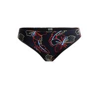 Bikini-Hose ROXY "Roxy Active", Damen, Gr. S, US-Größen, anthrazit athletic hibiscus, Obermaterial: 75% Nylon, 25% Elasthan;, Badehosen Bikini-Hose (53416132-S) anthrazit athletic hibiscus