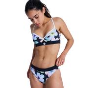 Bikini-Hose ROXY "Roxy Active", Damen, Gr. S, US-Größen, anthrazit im fleur real, Obermaterial: 75% Nylon, 25% Elasthan;, Badehosen Bikini-Hose (54776154-S)