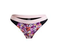 Bikini-Hose ROXY "Roxy Active", Damen, Gr. S, US-Größen, bunt (anthrazit swim blooms), Obermaterial: 78% Polyamid, 22% Elasthan;, Badehosen Bikini-Hose (44898429-S)