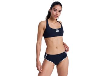 Bikini-Hose ROXY "Roxy Active Hipster Shorty", Damen, Gr. S, schwarz (anthrazit), Obermaterial: 75% Nylon, 25% Elasthan., Badehosen Bikini-Hose (29998232-S) anthrazit