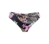 Bikini-Hose ROXY "ROXY Pro The Snap Turn", Damen, Gr. XL, US-Größen, grau (anthrazit classic pro surf), Obermaterial:84% Microfaser, 16% Elasthan;, Badehosen Bikini-Hose (69567155-XL)