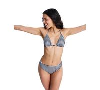 Bikini-Hose ROXY "Summer Surf RV Moderate", Damen, Gr. M, US-Größen, schwarz-weiß (anthrazit moda stripe), Obermaterial: 85% Polyester, 15% Elasthan., Badehosen Bikini-Hose (98785502-M) anthrazit moda