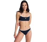 Bikini-Hose ROXY "The Retro Essentials", Damen, Gr. M, US-Größen, anthrazit, Obermaterial: 85% Microfaser, 15% Elasthan;, Badehosen Bikini-Hose (43859901-M) anthrazit