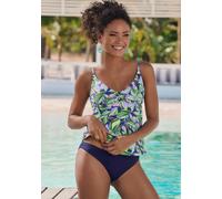 Bikini-Hose S.OLIVER "Avin", Damen, Gr. 48, N-Gr, blau (dunkelblau), Recycling-Polyamid, unifarben, Badehosen Bikini-Hose, in modischer unifarbe (46474411-48) dunkelblau