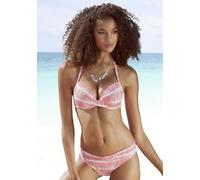 Bikini-Hose S.OLIVER "Enja" Gr. 42, N-Gr, rot (lobster, weiß) Damen Badehosen (69046167-42) lobster, weiß