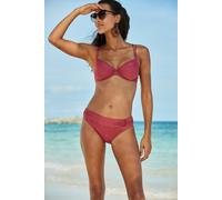 Bikini-Hose S.OLIVER "Rome" Gr. 34, N-Gr, rot (rostrot) Damen Badehosen Ocean Blue mit Umschlagbund (93182818-34)