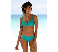 Bikini-Hose S.OLIVER "Spain", Damen, Gr. 34, N-Gr, blau (türkis), Microfaser, Microfaser, unifarben, Badehosen Bikini-Hose, in modischen Unifarben (155139-34)