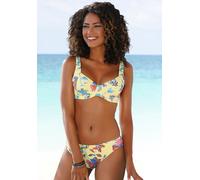 Bikini-Hose SUNSEEKER "Jam", Damen, Gr. 44, N-Gr, bunt (gelb, bunt), Microfaser, bedruckt, floral, Badehosen Bikini-Hose, mit Alloverprint (15010952-44) gelb, bunt