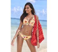 Bikini-Hose SUNSEEKER "Mila", Damen, Gr. 36, N-Gr, gelb (gelb, bedruckt), Microfaser, Microfaser, Polyamid, floral, Badehosen Bikini-Hose, im floralen Design (23301960-36) gelb, bedruckt