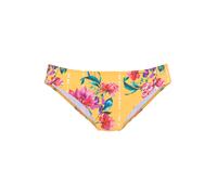 Bikini-Hose SUNSEEKER "Modern", Damen, Gr. 34, N-Gr, gelb (gelb, bedruckt), Polyamid, bedruckt, floral, Badehosen Bikini-Hose, mit Blumendruck (93752320-34) gelb, bedruckt