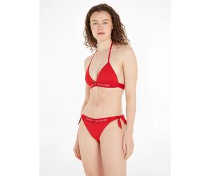 Bikini-Hose "TH SIDE TIE CHEEKY BIKINI", Damen, Gr. M (38), N-Gr, rot, Elasthan, Polyamid, TOMMY HILFIGER SWIMWEAR, unifarben, Badehosen Bikini-Hose, mit seitlichen Knotendetails (88035434-M) rot