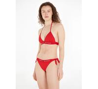 Bikini-Hose "TH SIDE TIE CHEEKY BIKINI", Damen, Gr. XS (34), N-Gr, rot, Elasthan, Polyamid, TOMMY HILFIGER SWIMWEAR, unifarben, Badehosen Bikini-Hose, mit seitlichen Knotendetails (88035434-XS)