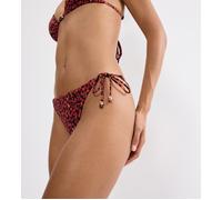 Bikini-Hose TRIUMPH "Midnight Swim Brazilian", Damen, Gr. 42, N-Gr, braun combination, Microfaser, Obermaterial: 82% Polyamid, 18% Elasthan, Badehosen Bikini-Hose, weich und glänzend (82721756-42) bra