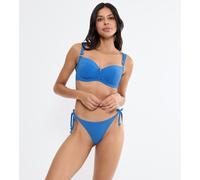 Bikini-Hose TRIUMPH "Palina Love by the Sea Brazilian", Damen, Gr. 44, N-Gr, very blau, Microfaser, Obermaterial: 77% Polyamid, 23% Elasthan, Badehosen Bikini-Hose, Triumph x Palina Rojinski (33305541