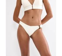 Bikini-Hose TRIUMPH "Summer Dune Brazilian", Damen, Gr. 44, N-Gr, weiß (beige), Microfaser, Obermaterial: 83% Polyamid, 17% Elasthan, Badehosen Bikini-Hose, mit Wellenstruktur (62734813-44) beige