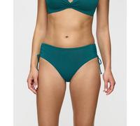 Bikini-Hose TRIUMPH "Summer Mix & Match Midi 03 sd", Damen, Gr. 36, N-Gr, mystic sea, Microfaser, Obermaterial: 84% Polyamid, 16% Elasthan, modisch, Badehosen, verstellbare seitliche Schnürung (516431