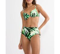 Bikini-Hose TRIUMPH "Summer Palm Maxi", Damen, Gr. 42, N-Gr, grün combination, Microfaser, Obermaterial: 55% Polyamid, 45% Elasthan, Badehosen Bikini-Hose, weich und formend (93493046-42) grün combina