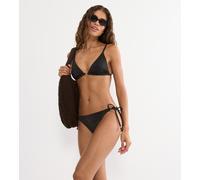 Bikini-Hose TRIUMPH "Summer Sunset Tai", Damen, Gr. 40, N-Gr, schwarz, Glitzergarne;Microfaser, Obermaterial: 70% Polyamid, 16% metallisierte Fasern, 14% Elasthan, Badehosen Bikini-Hose, weicher Lurex