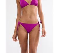 Bikini-Hose TRIUMPH "Summer Sunset Tai", Damen, Gr. 42, N-Gr, pink (raspberry juice), Glitzergarne;Microfaser, Obermaterial: 70% Polyamid, 16% metallisierte Fasern, 14% Elasthan, Badehosen Bikini-Hose