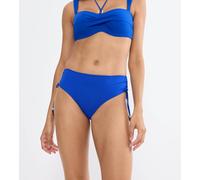 Bikini-Hose TRIUMPH "Summer Twist Midi 01", Damen, Gr. 44, N-Gr, blau (racing blau), Microfaser, Obermaterial: 77% Polyamid, 23% Elasthan, Badehosen Bikini-Hose, Eleganz und Komfort (18484535-44) raci