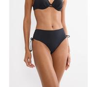 Bikini-Hose TRIUMPH "Summer Twist Midi 01", Damen, Gr. 44, N-Gr, schwarz, Microfaser, Obermaterial: 77% Polyamid, 23% Elasthan, Badehosen Bikini-Hose, Eleganz und Komfort (65192825-44) schwarz