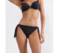 Bikini-Hose TRIUMPH "Summer Twist Tai 01", Damen, Gr. 46, N-Gr, schwarz, Microfaser, Obermaterial: 77% Polyamid, 23% Elasthan, Badehosen Bikini-Hose, Eleganz und Komfort (28921940-46) schwarz