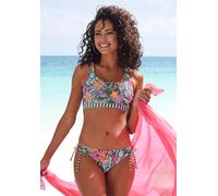 LASCANA - Venice Beach LM exkl. Sport Lochhose - Farbe - oliv flower - Größe - 36