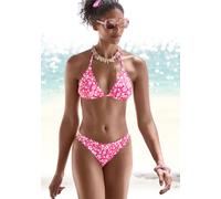 VIVANCE Bikini-Hose Damen neonpink-weiß Gr.38