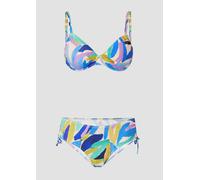 Bikini mit Bügel-Top und abstraktem Muster 42E beige|mehrfarbig 6010637.4477.42E