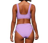 Bikini Push Up Neckholder Shape Badeanzug Mit Bein BüGel Bikini Set Sexy Bade Anzug Badekleid 54 Push Up Bikini 75D Bademode Tankini GroßE GrößEn Damen Badeanzug Reduzierte Tankinis Triangel Bikini