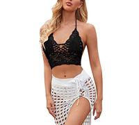 Bikini Rock Damen Weich Pareo Wickelrock Blickdichter Chiffon Cover Up Wickeltuch Wrap Strand Strandrock Handtuchkleid Strandtuch Sommer Leichte Strandbekleidung Bademode