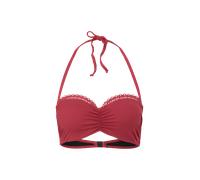 Bikini-Top Bandeau mit Raffung 36D rot 6008712.3400.36D