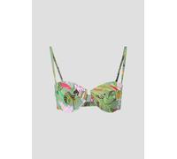 Bikini-Top mit Bügeln und Blumenmuster 36D grün|mehrfarbig 6009488.7743.36D