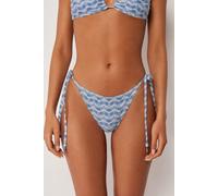 Bikinihose Mit Schmalen Bändchen Water Reflection Blau L