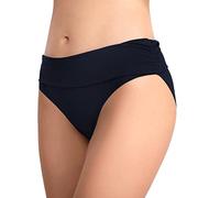 Bikinihose Schwarz Damen, Bademode Triangel Badehose Retro Ruched Bikinislip High Waist Bikini Hose Slip Sommer Bikinihosen Strand Tangas Einfarbig Badeanzug Unterteil Badeshorts Urlaubsoutfit