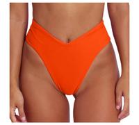 Bikinihose Schwarz Damen, Bademode Triangel Badehose Sexy Bikinislip High Waist Bikini Hose Slip Sommer Bikinihosen Große Größen Strand Tangas Einfarbig Badeanzug Unterteil Badeshorts Schwimmhose