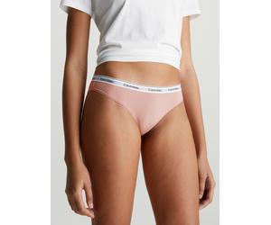 Bikinislip "BIKINI (LOW-RISE)", Damen, Gr. S (36), rosa (subdued), Jersey, Obermaterial: 90% Baumwolle, 10% Elasthan, CALVIN KLEIN UNDERWEAR, unifarben, körpernah, Unterhosen, mit Logobund (83587109-S