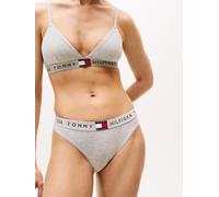 Bikinislip "CLASSIC BIKINI", Damen, Gr. S (36), grau (light grau heather), Jersey, Obermaterial: 90% Baumwolle, 10% Elasthan, TOMMY HILFIGER UNDERWEAR, körpernah, Unterhosen, mit Elastik-Logobund (283