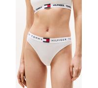 Bikinislip "CLASSIC BIKINI", Damen, Gr. S (36), weiß, Jersey, Obermaterial: 90% Baumwolle, 10% Elasthan, TOMMY HILFIGER UNDERWEAR, unifarben, körpernah, Unterhosen, mit Elastik-Logobund (50521704-S) w
