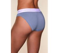 Bikinislip COPENHAGEN STUDIOS, Damen, Gr. XS (34), teal, Single Jersey, Obermaterial: 50% Modal (TENCEL™), 45% Baumwolle, 5% Elasthan (LYCRA), unifarben mit Farbeinsatz, körpernah, Unterhosen, mit ela